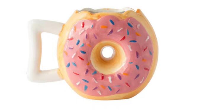 Foreign trade hot - selling ceramic Donut Mug, Donut Mug - Mug art hand water cup