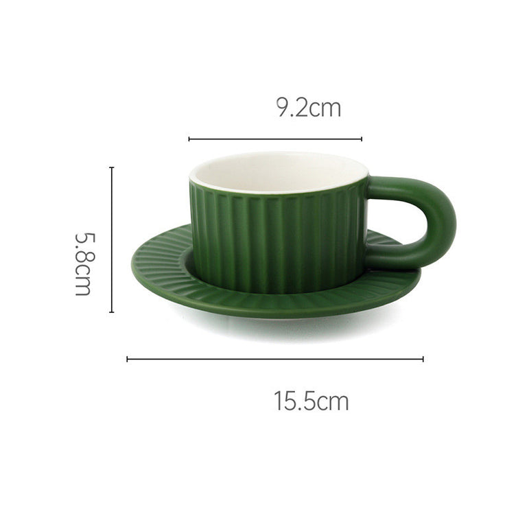 Home Fashion Simple Solid Color Ceramic Mug Set