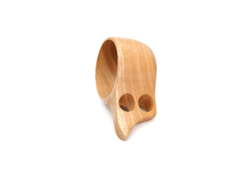 Portable Coffee Mug Wood Drinking Cup Juice Milk Cup