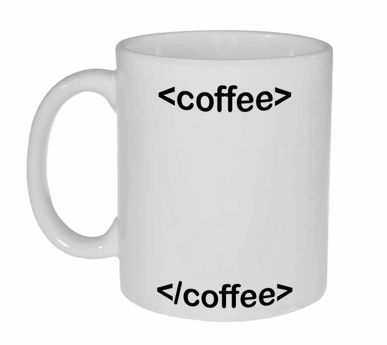 Ceramic Coffee Mug Water Cup Programmer IT Code