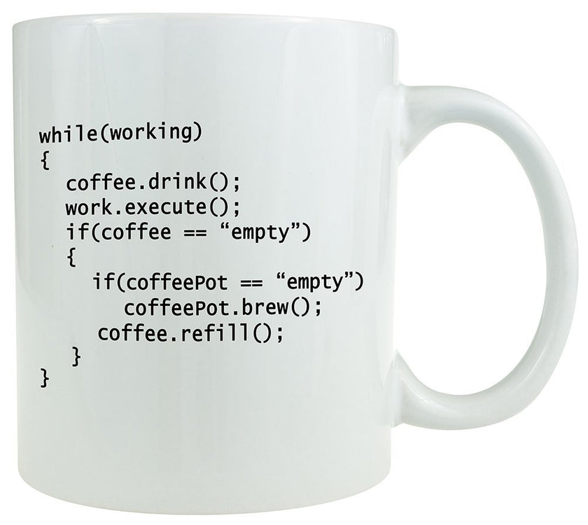 Ceramic Coffee Mug Water Cup Programmer IT Code
