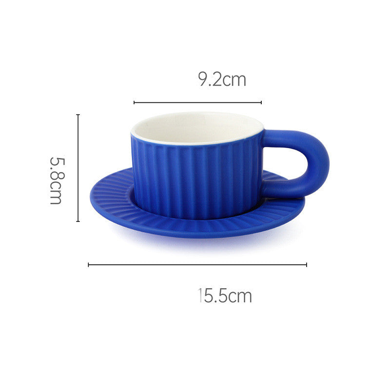 Home Fashion Simple Solid Color Ceramic Mug Set