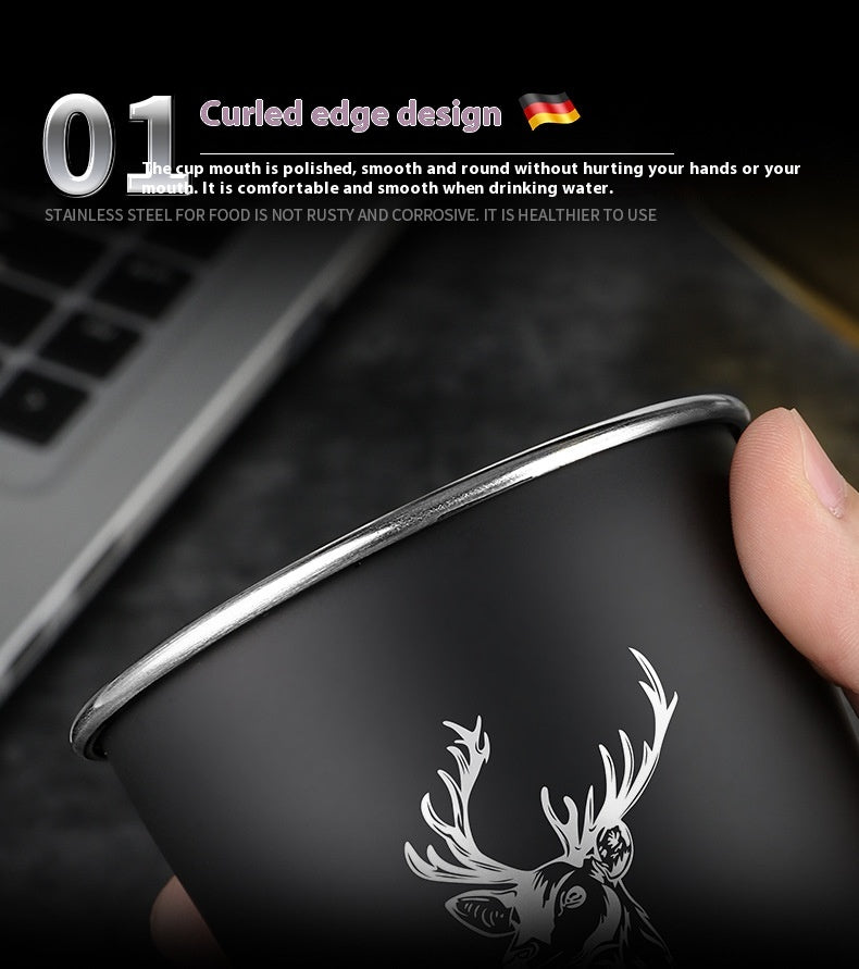 304 Stainless Steel Single Layer Cool Drinks Cup Mug